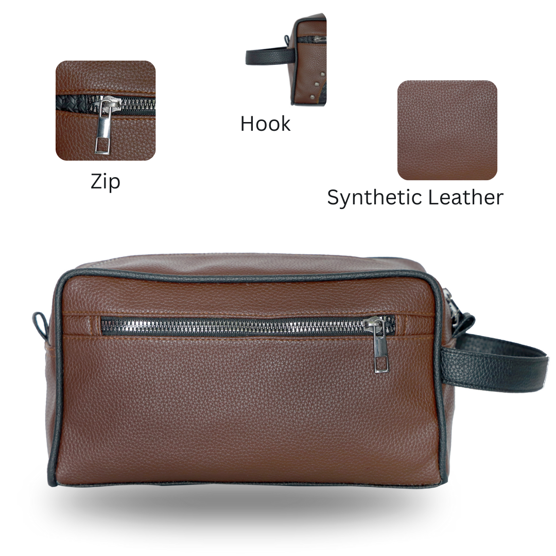 ZAIS`LEATHER Toiletry Kit